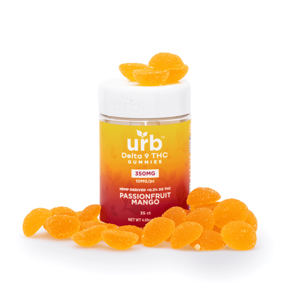 Shop Urb Delta 9 THC Gummies Passionfruit Mango 350 Mg Total Delta 9