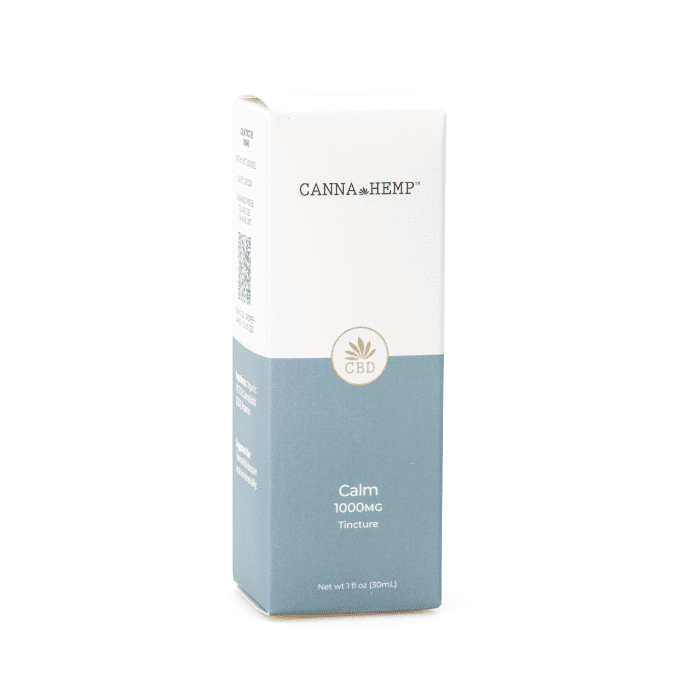 Canna Hemp Calm Tincture (1000 mg CBD) - Box Front