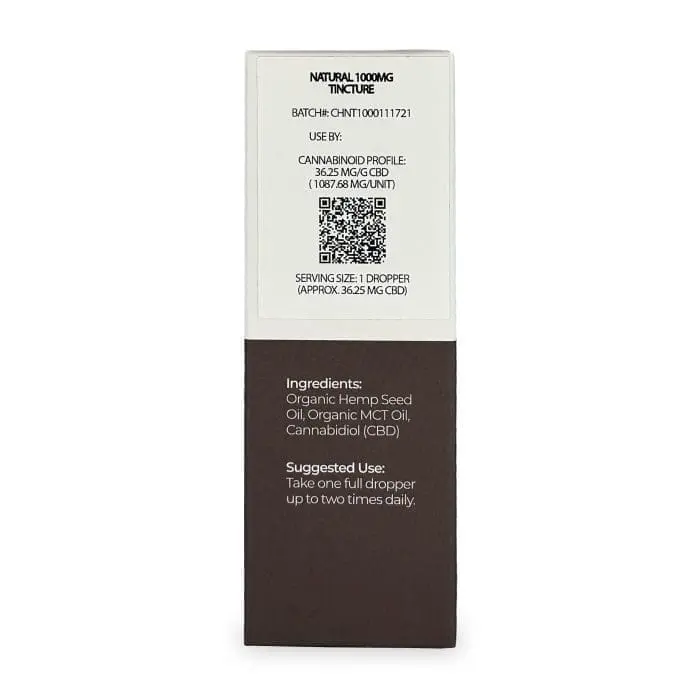 Canna Hemp Natural 1000 Tincture Box Side