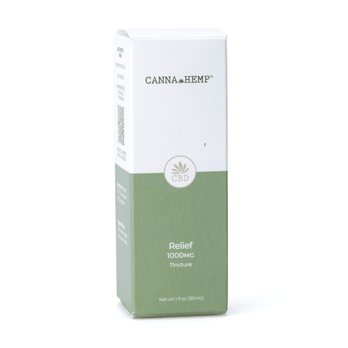 Canna Hemp Relief Tincture (1000 mg CBD) - Box Front