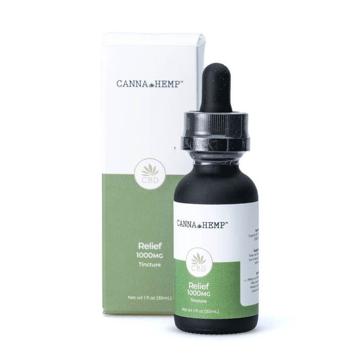 Canna Hemp Relief Tincture (1000 mg CBD) - Combo