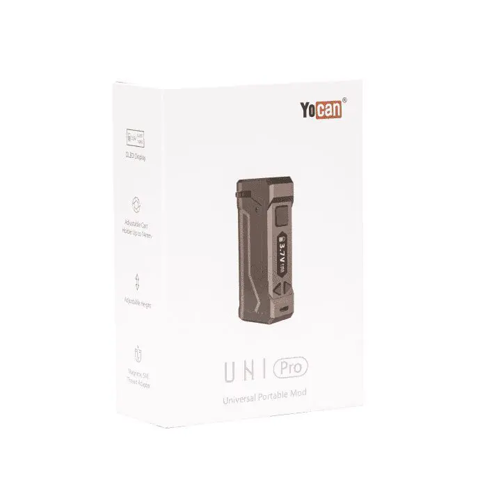 Yocan UNI Pro Universal Portable Box Mod Battery – Black - Box Front