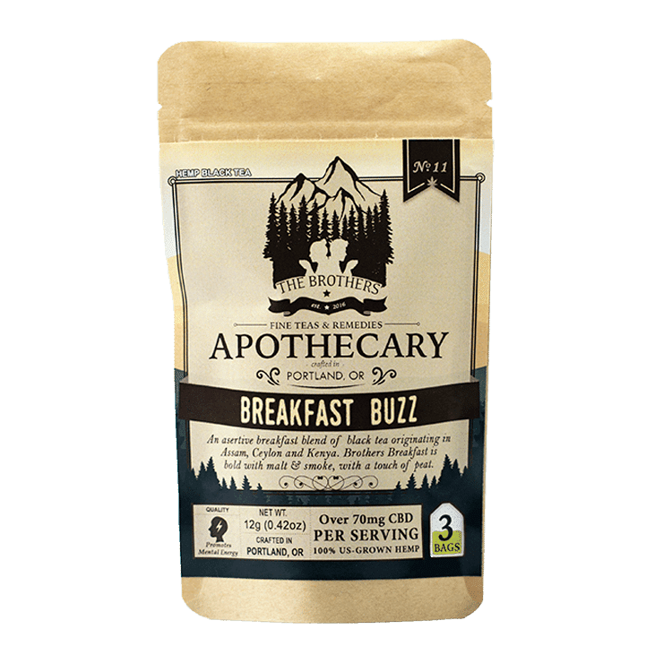The Brothers Apothecary Breakfast Buzz Hemp CBD Tea - Front