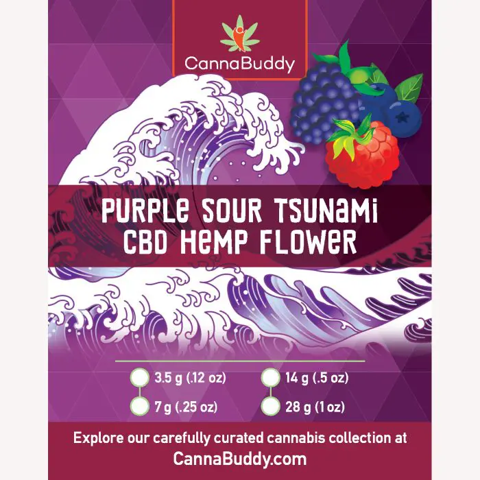 CBD Flower - Purple Sour Tsunami - Label