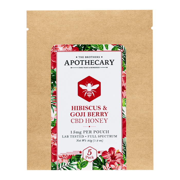 The Brothers Apothecary Highbiscus & Goji Berry CBD Honey Front
