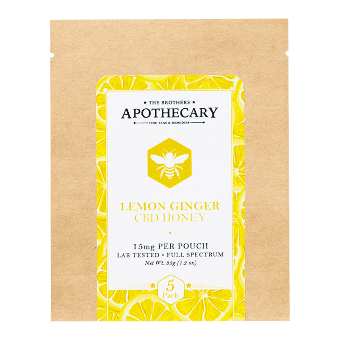 The Brothers Apothecary Lemon Ginger CBD Honey Front