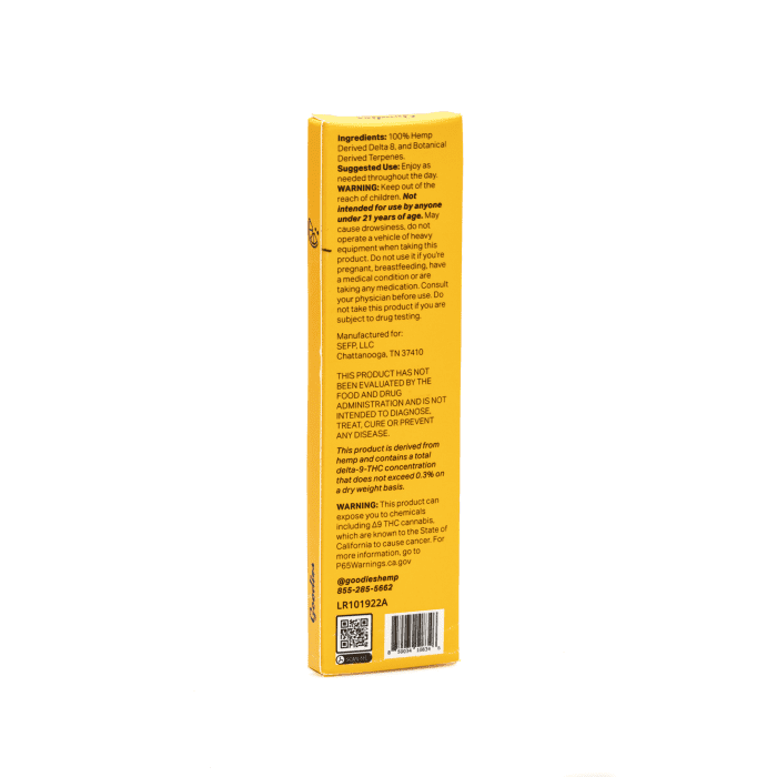 Goodies Delta 8 THC Disposable Vape - Lemon Runtz - Image 3
