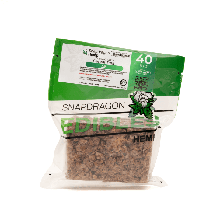 Snapdragon Delta 8 THC Cocoa Pebbles Cereal Treat (40 mg Delta 8 THC) - Image 4