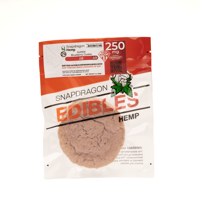 Snapdragon High Potency Delta 8 THC Blueberry Sugar Cookie (205 mg Delta 8 THC + 40 mg Delta 9 THC) - Image 2