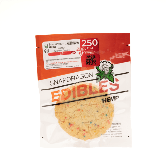 Snapdragon High Potency Delta 8 THC Sprinkle Sugar Cookie (211 mg Delta 8 THC + 39 mg Delta 9 THC) - Image 2