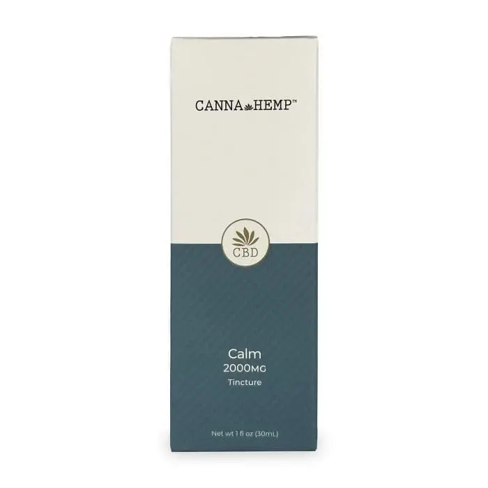 Canna Hemp Calm Elixir Plus (2000 mg CBD) Box front