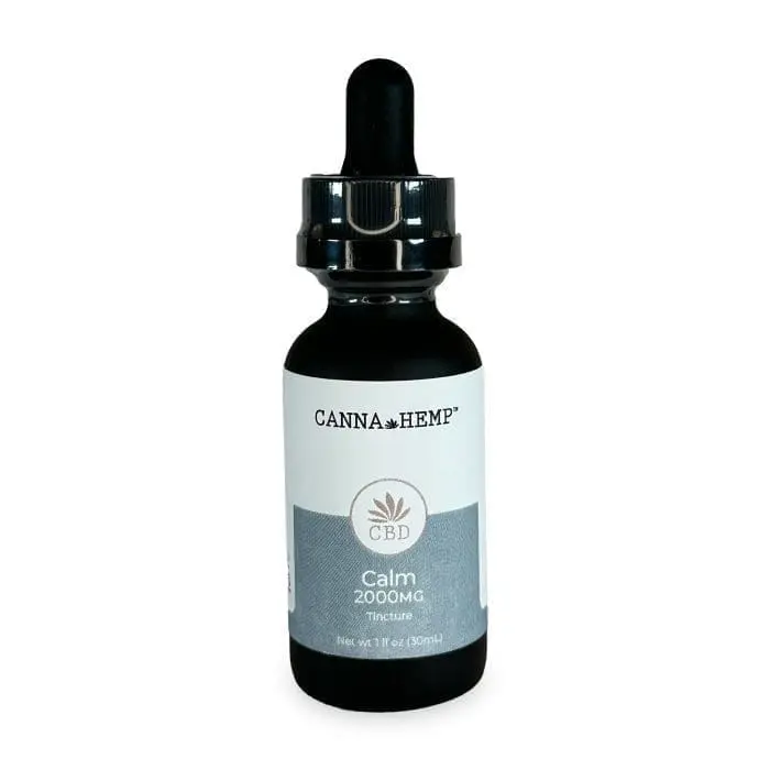 CannaHemp_Calm 2000 Tincture Bottle Front