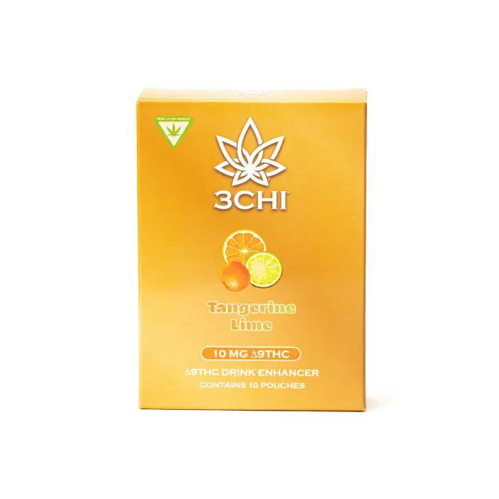 3Chi Delta-9-THC Flavored Drink Enhancer – Tangerine Lime - Box Front