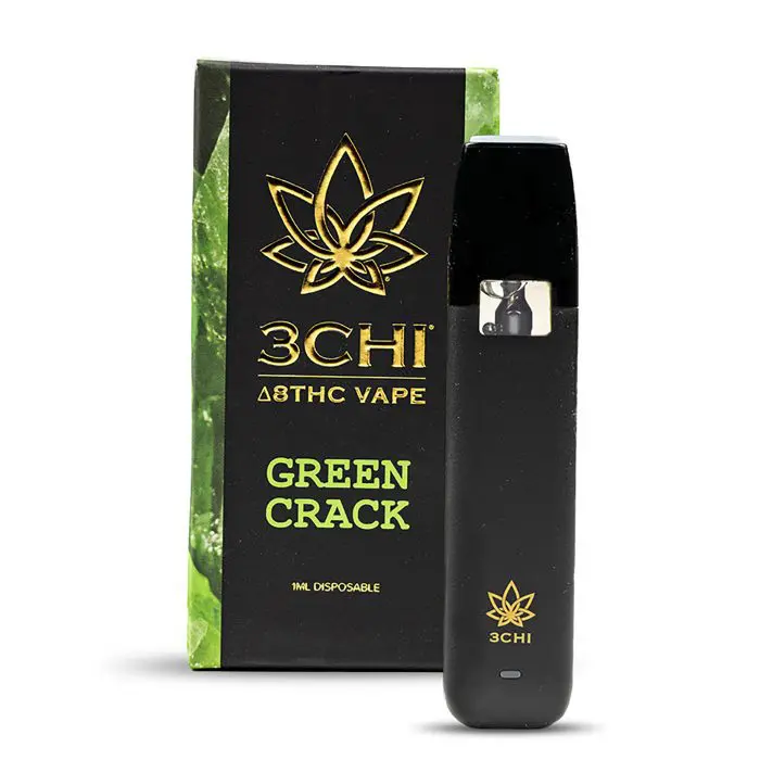 3Chi Delta-8-THC Disposable Vape Pen - Green Crack