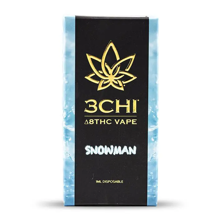 3Chi Delta-8-THC Disposable Vape Pen - Snowman Box Front