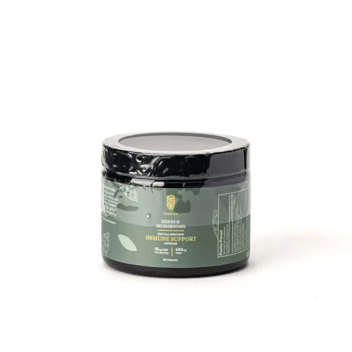 HempLucid - CBD Full Spectrum - Herbs and Mushrooms - Immune Support - Jar Front