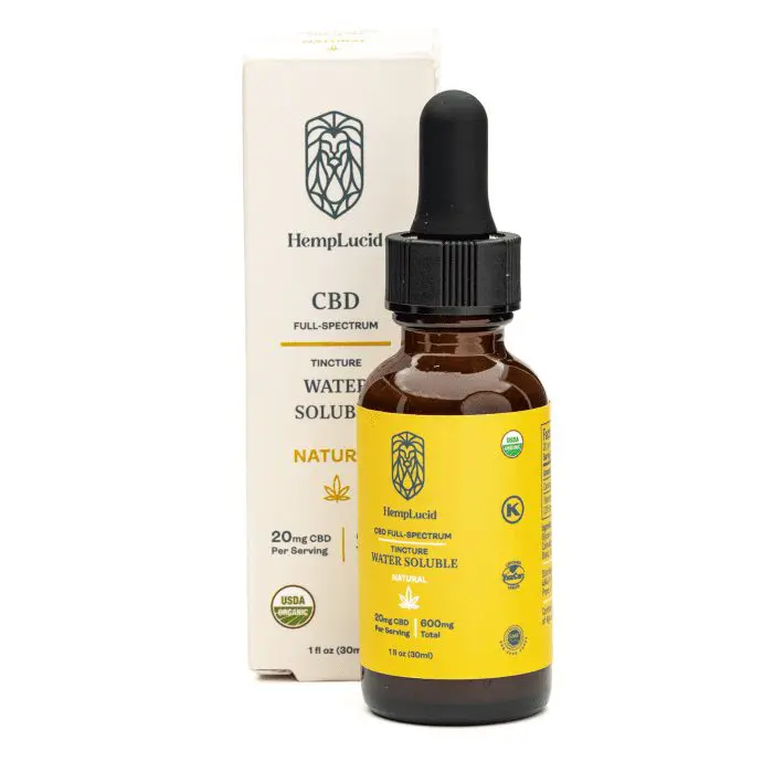 HempLucid CBD Full-Spectrum Water Soluble - 600mg - Natural - Combo