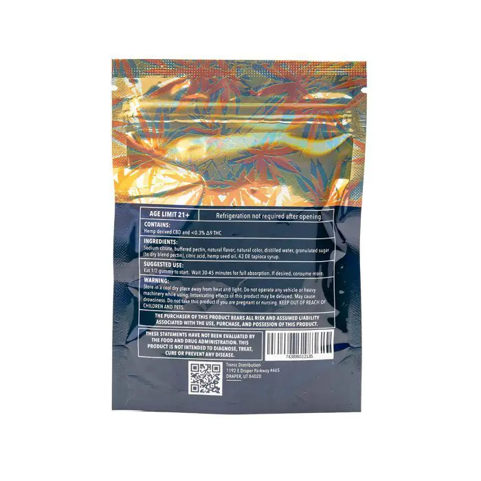 Kush Kube - Delta 9 _ CBD Gummies - Orange Kream - Bag Back