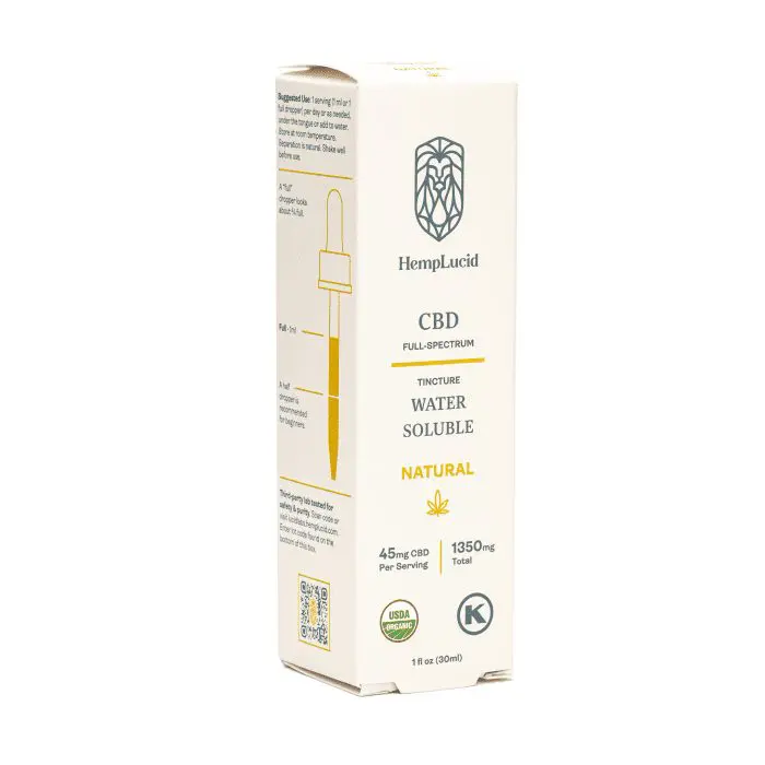 HempLucid CBD Full-Spectrum Water Soluble - 1350mg - Natural - Box Front