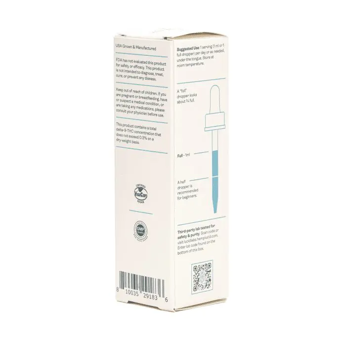 HempLucid CBD Full-Spectrum With MCT Oil - 1350mg - Natural - Box Corner