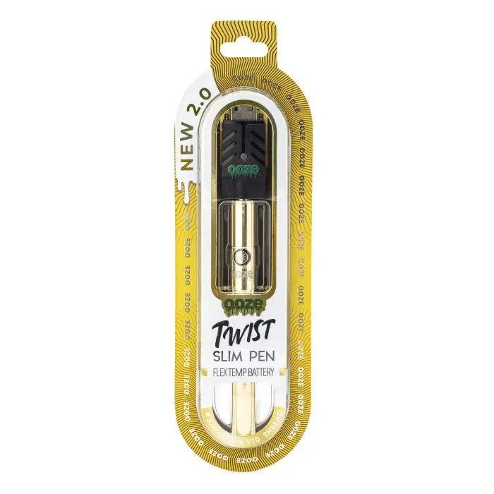 Ooze Slim Twist Pen 2.0 Vape Battery – Lucky Gold - Image 3