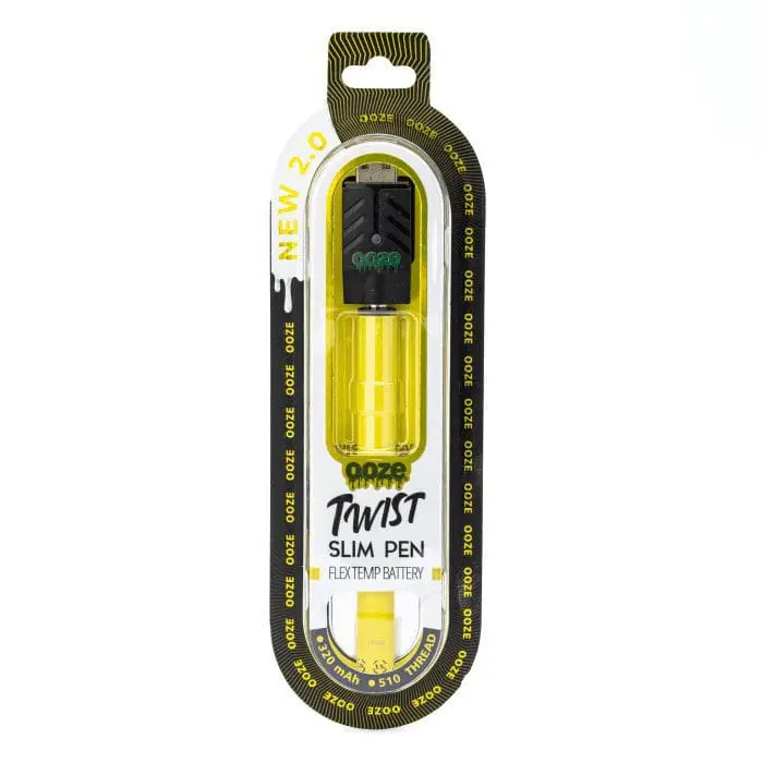 Ooze Slim Twist Pen 2.0 Vape Battery – Mellow Yellow - Image 3