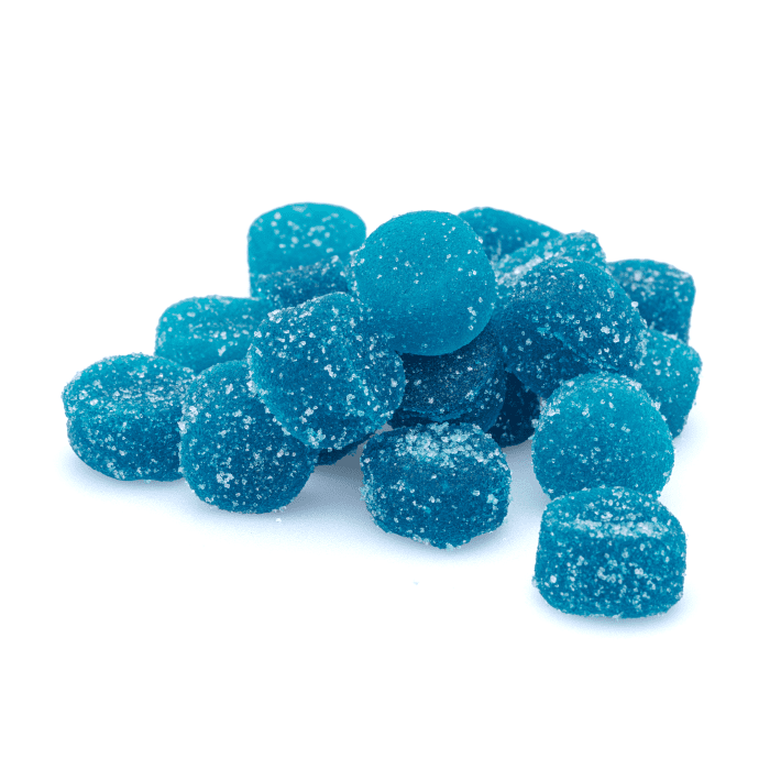 PharmaTHC HHC Delta-9-THC Gummies - Blue Raspberry (400 mg Total HHC + 200 mg Total Delta-9-THC) Pile
