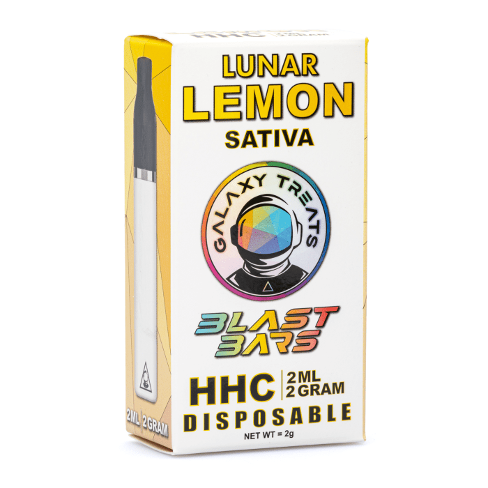 Galaxy Treats HHC Disposable Vape Pen - Lunar Lemon (2 grams) - Image 2