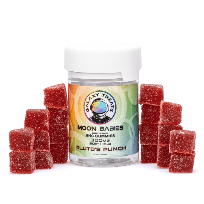 Galaxy Treats Moon Babies HHC Gummies - Pluto's Punch (300 mg Total HHC) - Combo