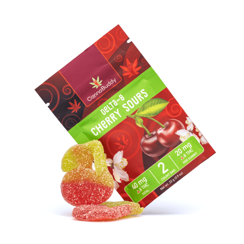 CannaBuddy Delta-8 Cherry Sours (40 mg Total Delta-8-THC) - Combo