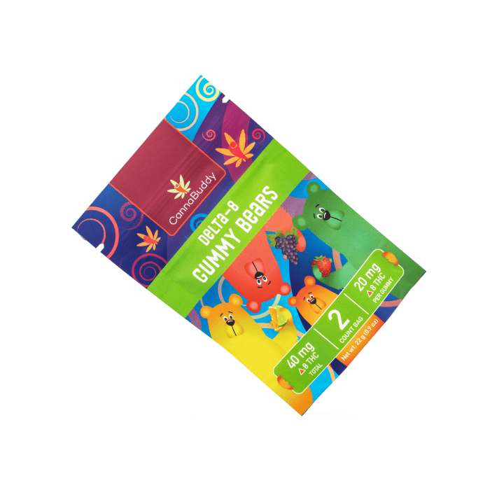 CannaBuddy Delta 8 Gummy Bears (40 mg Total Delta 8 THC) - Image 2
