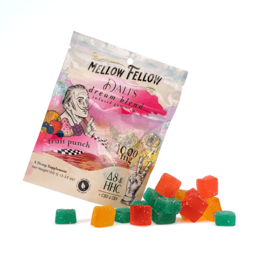 Mellow Fellow Dali's Dream M-Fusion Gummies - Fruit Punch (1000 mg Total Cannabinoids) - Combo