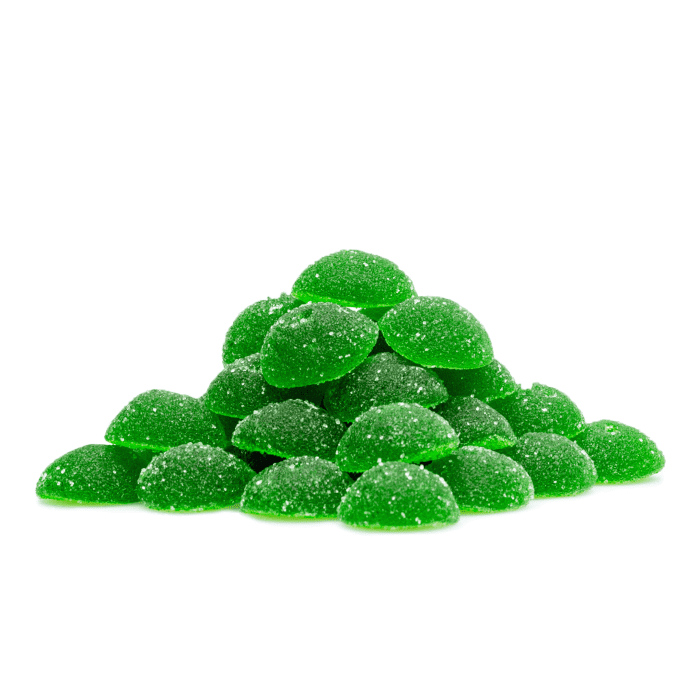 Urb Delta 9 THC Gummies - Kiwi Lemonade (350 mg Total Delta 9 THC) - pile