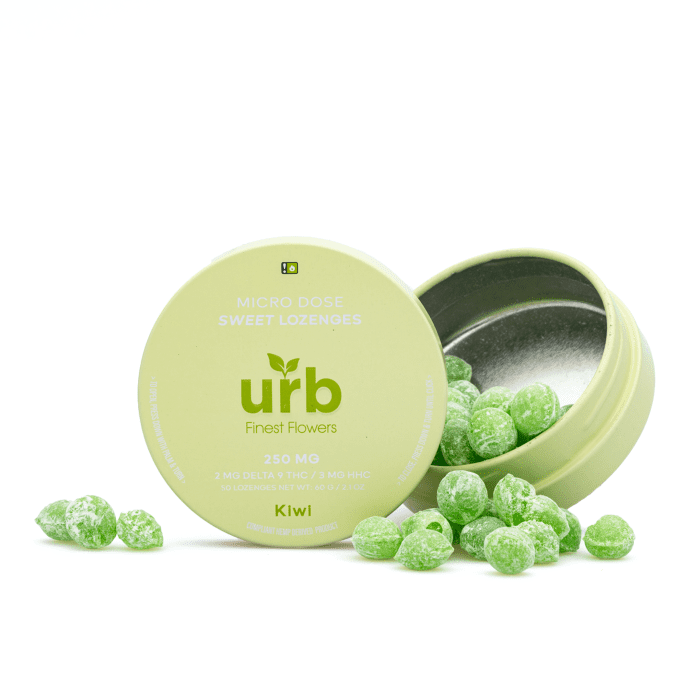 Urb Delta-9-THC HHC Lozenges - Kiwi (100 mg Delta-9-THC + 150 mg HHC Total) - Combo