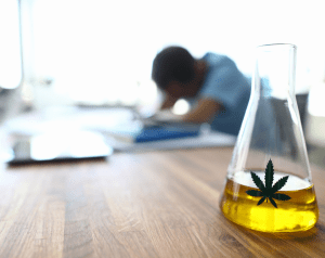 Man in need of CBD or Delta 8