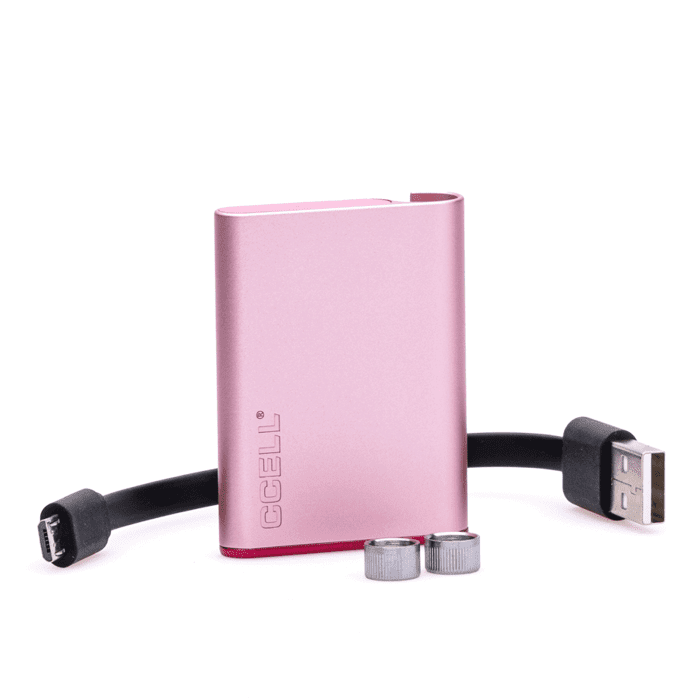 CCELL Palm Vape Battery - Rose Gold with Pink Frame - Combo