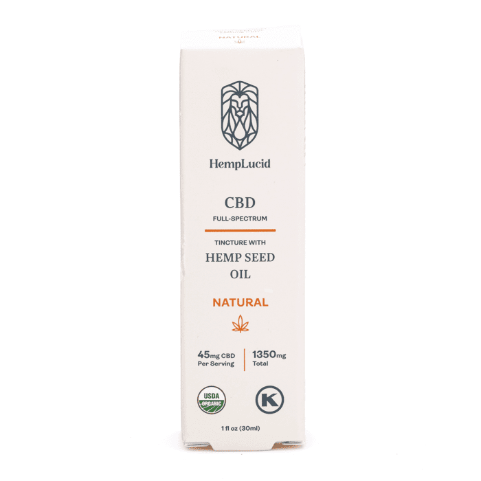 HempLucid Tincture Hemp Seed Oil (1350 mg CBD) - Box Front