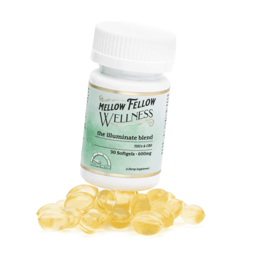 Mellow Fellow Wellness Softgel Capsules - Illuminate Blend (600 mg Total Cannabinoids) - Combo