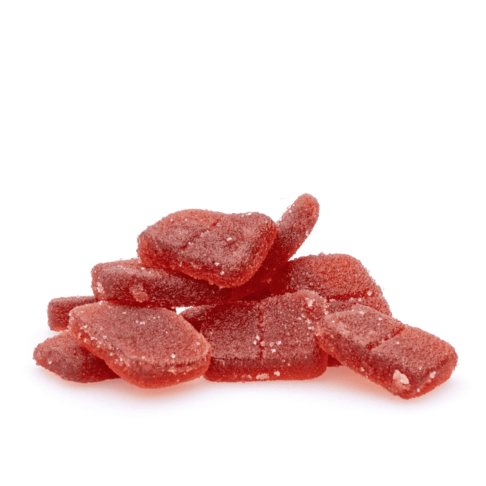 Wyld Delta 9 CBD Low Dose Calm Gummies - Strawberry - 10 Count (20 mg Delta 9 THC + 200 mg CBD Total) - Pile