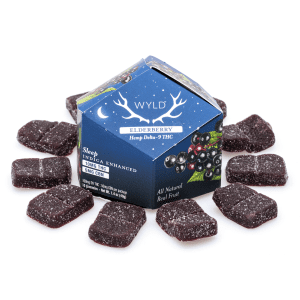 Wyld Delta 9 CBN Sleep Gummies - Elderberry - 10 Count (100 mg Delta 9 THC + 50 mg CBN Total) - Combo
