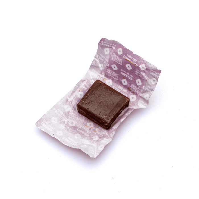 Cheeba Chews Delta 9 and THCv Mocha Chocolate Taffy - Charged (50 mg Total Cannabinoids) - Single
