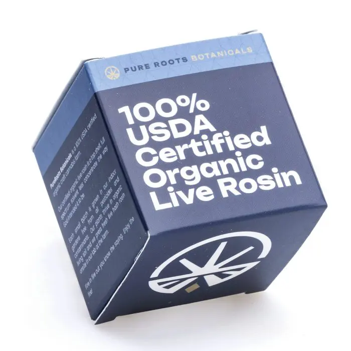 Pure Roots Botanicals THCa Live Rosin Concentrate - Blackberry Truffle (1 gram) - Box Front