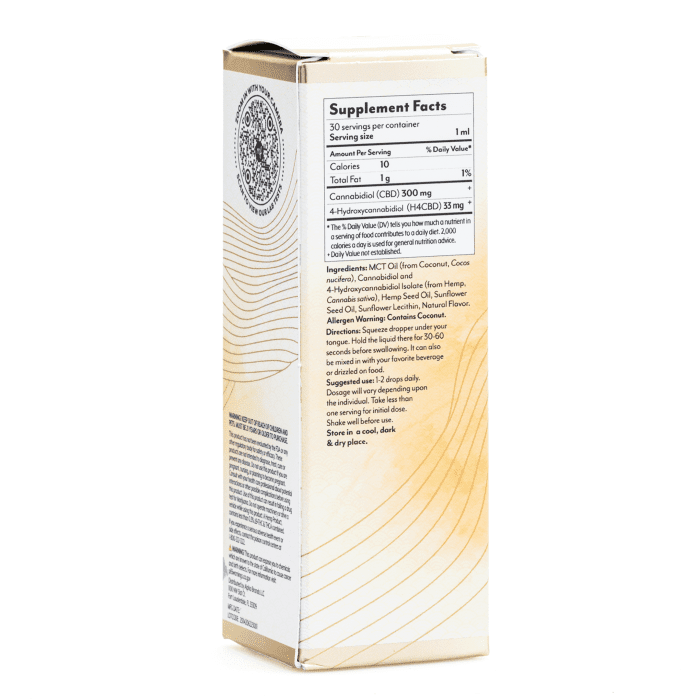 Mellow Fellow Wellness Tincture - Vigor Blend - Berry - (10000 mg Total Cannabinoids) - bottle back