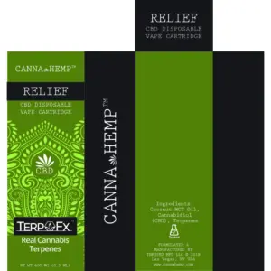 Canna Hemp Relief Vape box