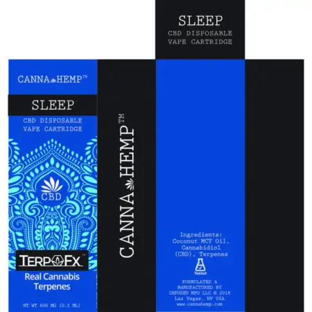 Canna Hemp Sleep Vape box