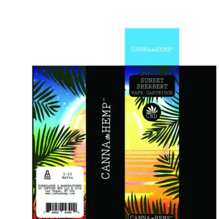 Canna Hemp CBD Vape Cartridge - Sunset Sherbert - Image 2