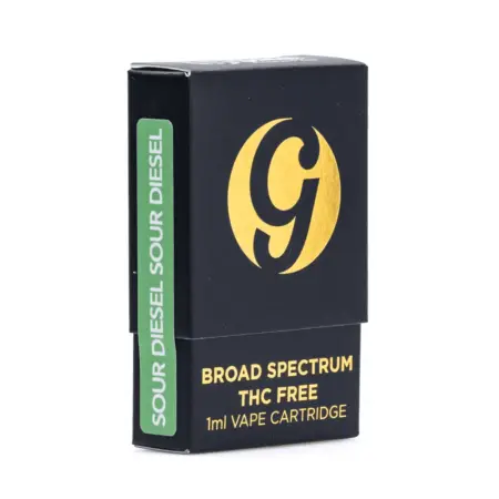 Gold Standard CBD 225 mg Sour Diesel Vape Cartridge - Box Front