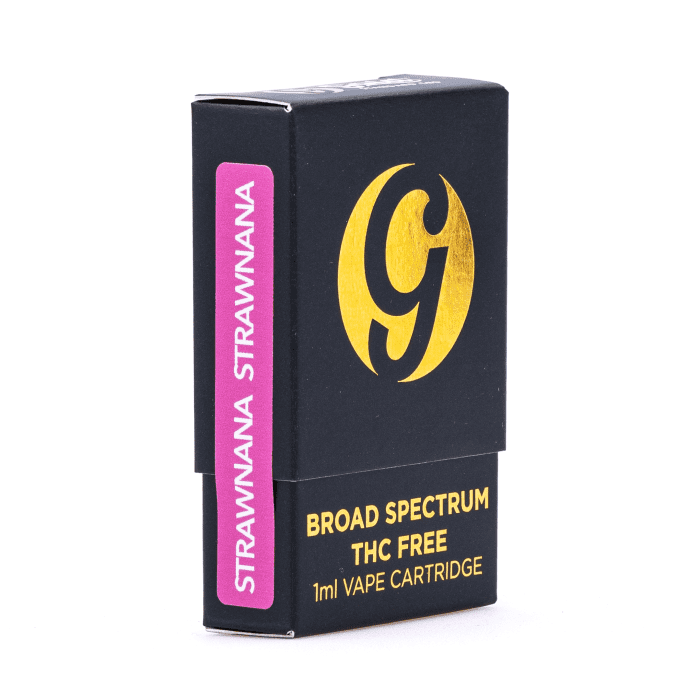 Gold Standard CBD 450 mg Strawnana Vape Cartridge - Box Front