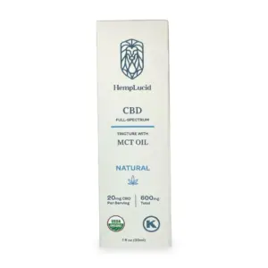 HempLucid Full-Spectrum CBD Tincture in MCT Oil (600 mg CBD) Front of Box