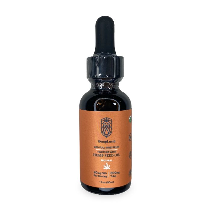 HempLucid Tincture Hemp Seed Oil (600 mg CBD) Bottle